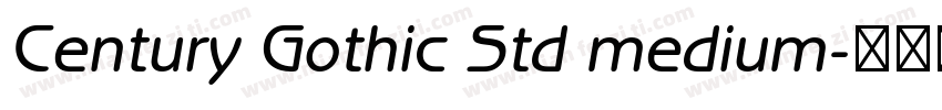 Century Gothic Std medium字体转换